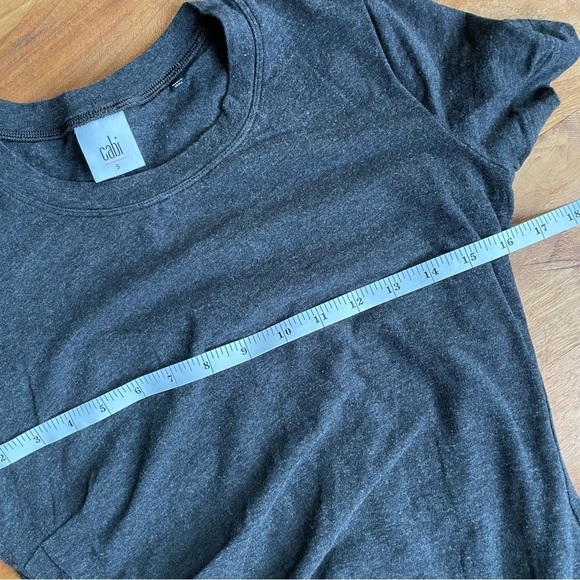 CAbi Weekend Short Sleeve Ruched T-shirt Dress #5408 - Picture 10 of 11